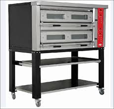 Pizza Oven With Trolley Double Deck-Electric